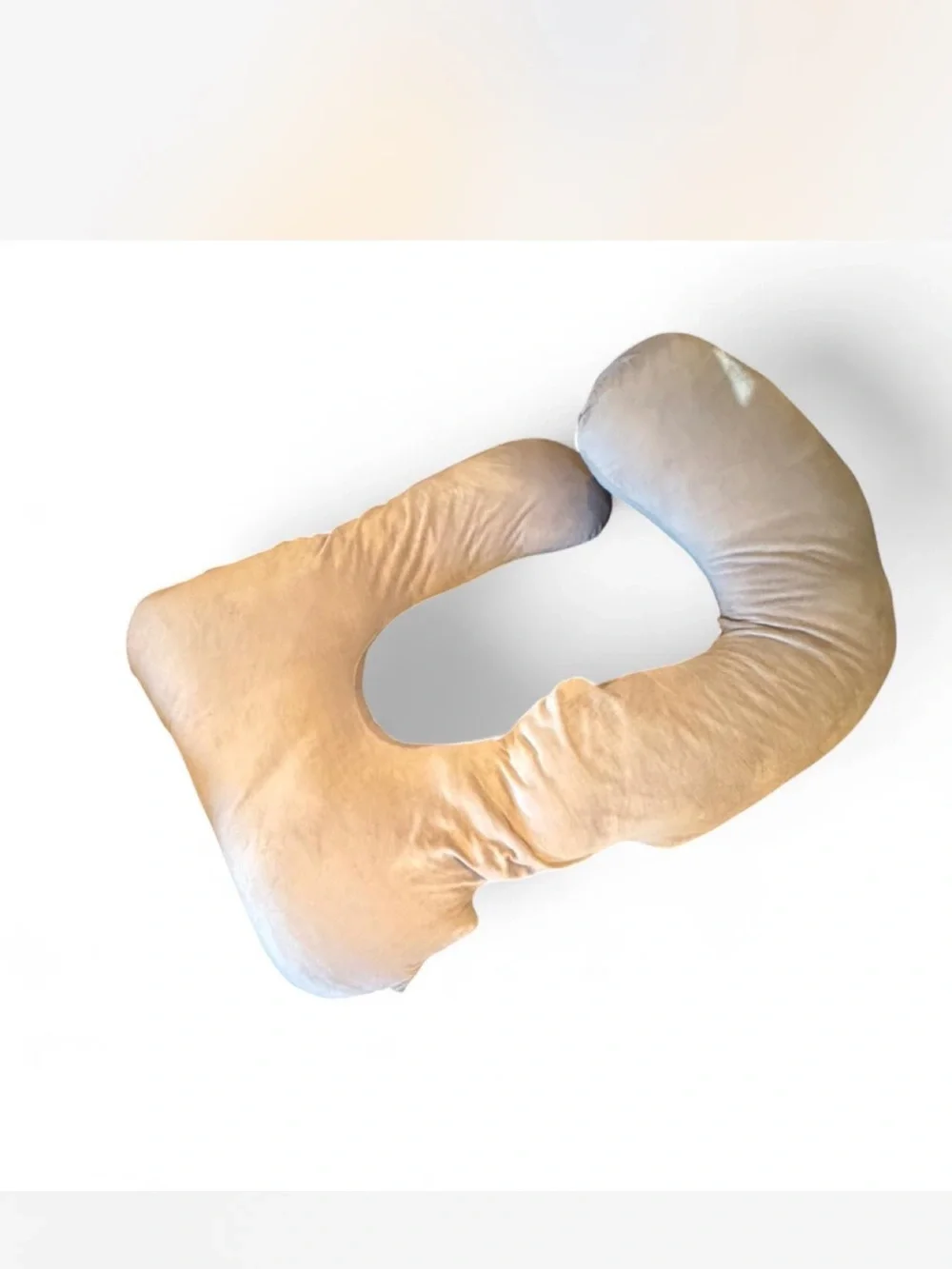 Othr Plush U-Shaped Full-Body Pillow in Beige
